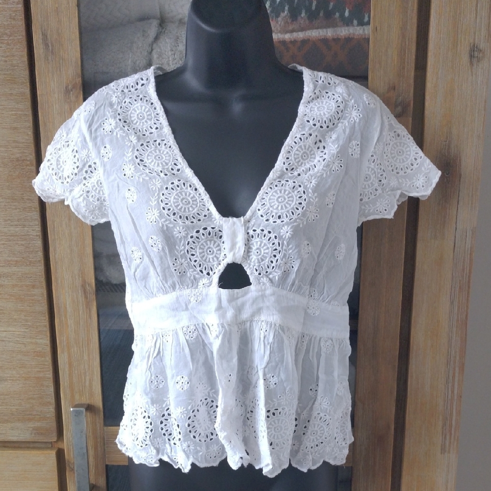 Free People White Top